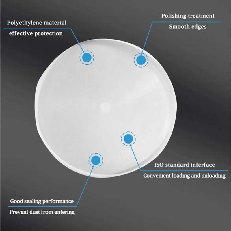 Supper Q Technology ISO cap in polyethylene for vacuum fitting blind or bored flange end cap