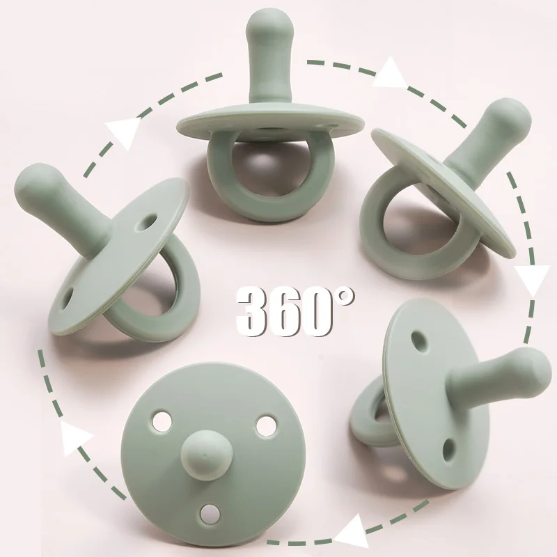 
2021 Wholesale Bpa Free Medical Grade New Born Infant Teether Soother Custom Logo Soothie Silicone Baby Pacifier 