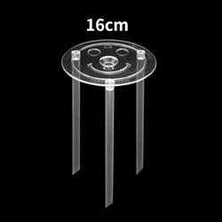 9/12/20/26cm Transparent Separator Plates Plastic Dowel Rods Set for Tiered Cake Construction and Stacking