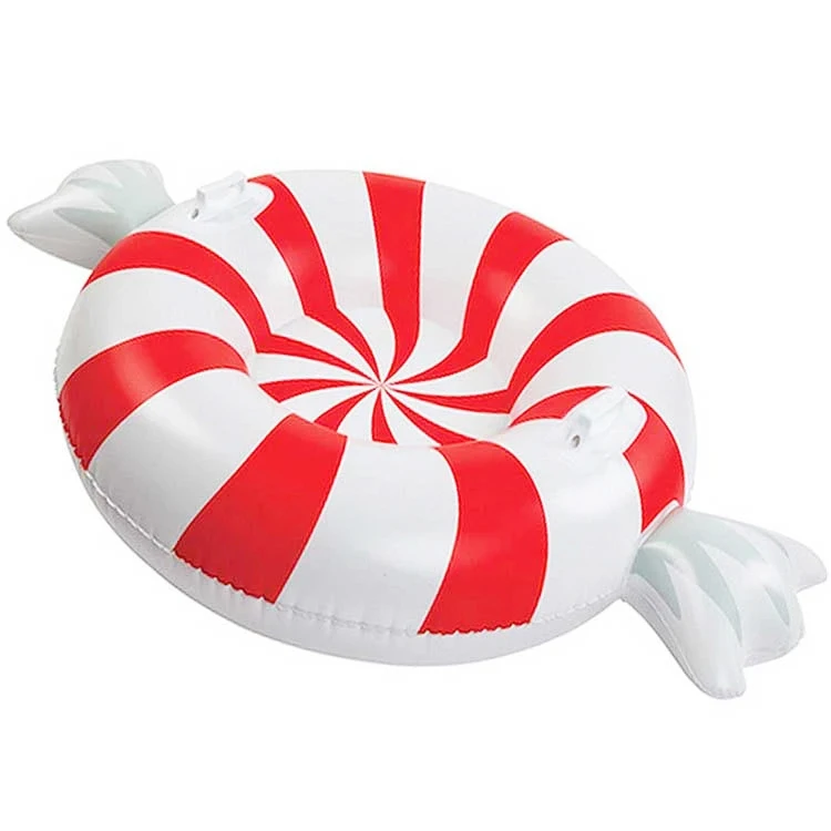  Холодная устойчивая трубка для катания на лыжах снежные сани буксируемые в форме конфет надувная Снежная взрослых и детей