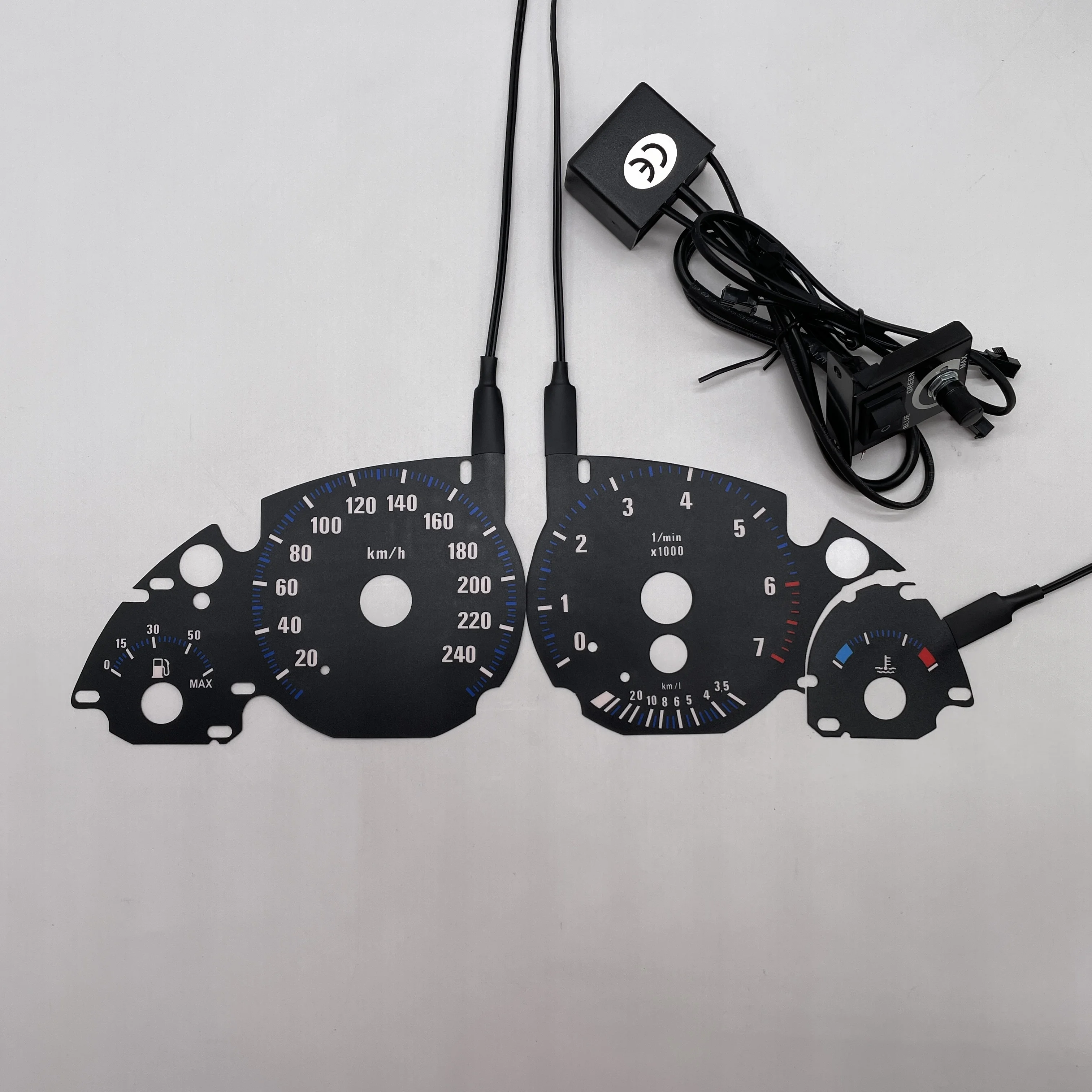 Customize EL glowing Gauge meter for BMW E39 E38 E53