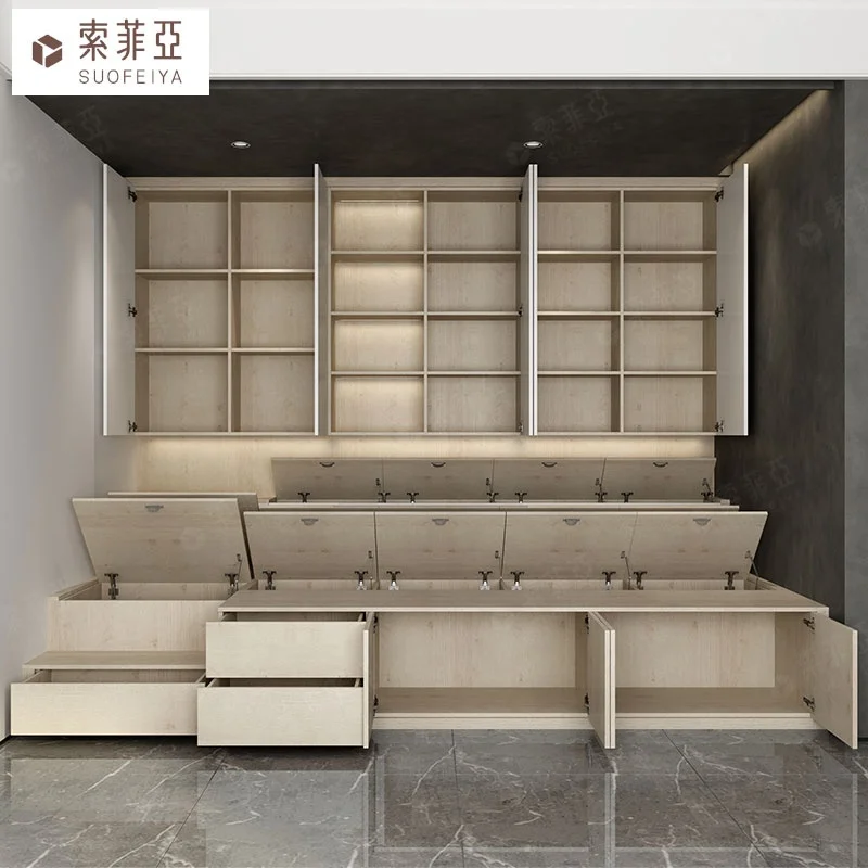 SUOFEIYA High Quality Saving Space Customized Cabinet Mult-Functional Tatami Storage Bed Cabinet