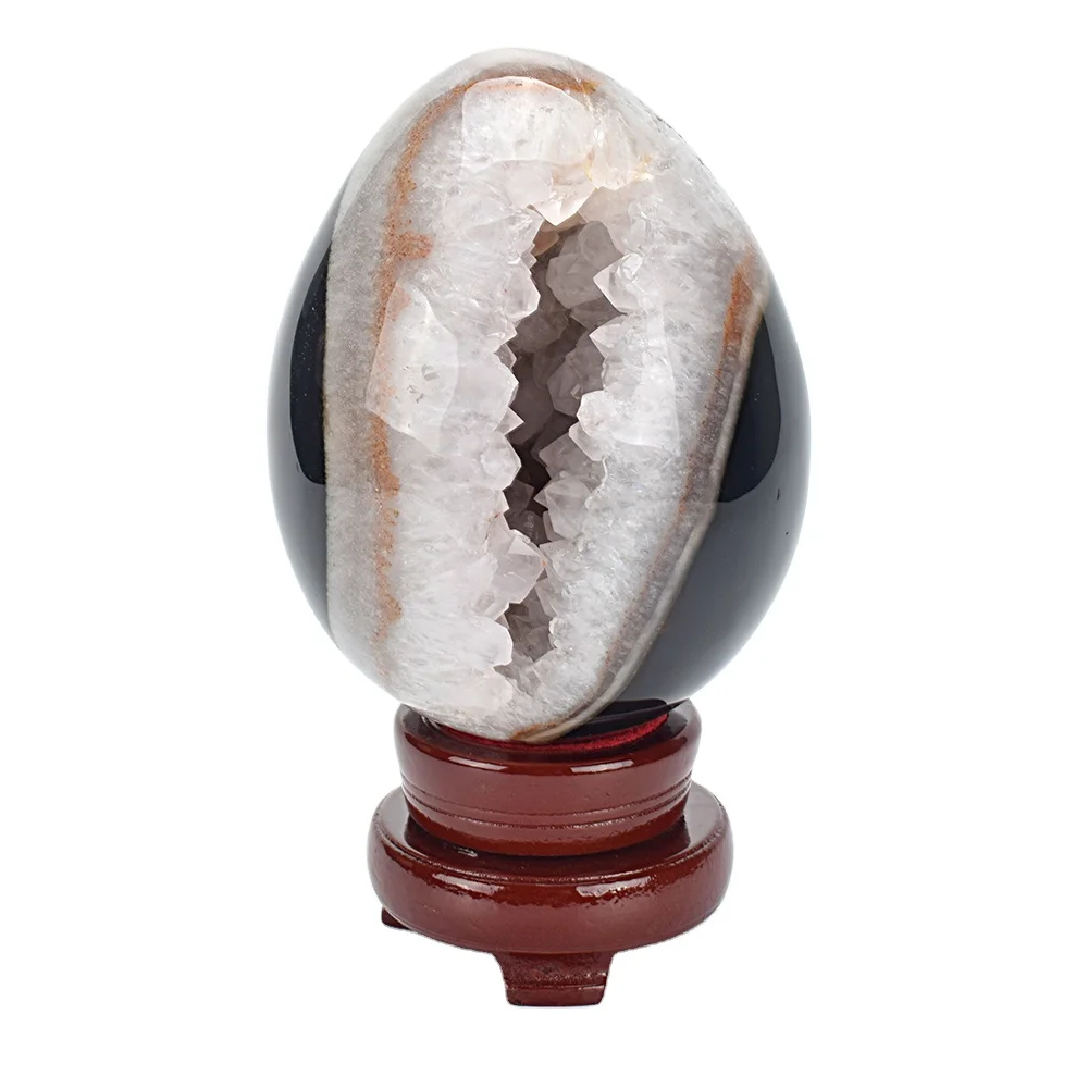 Wholesale Natural Stone Carving Crystal  Healing Agate Geode  Dragon Egg