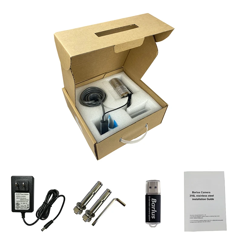 Barlus 50mm underwater network  swimming pool wide Angle camera for underwater robots, etc