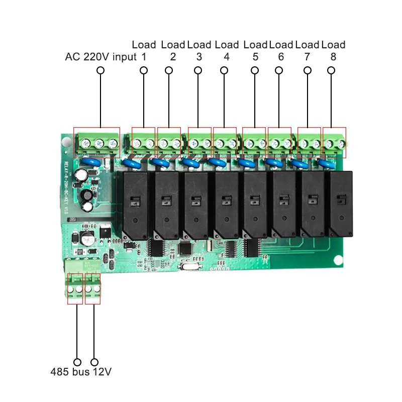 Cheap price 8 channel relay module 5v relay module 12 volt relay module for smart light systems
