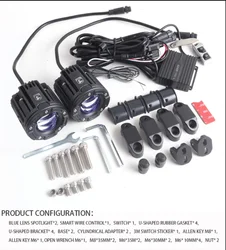 New S11 65W led spotlight projector lens high and low beam spotlight car motorcycle headlight waterproof light work lamp