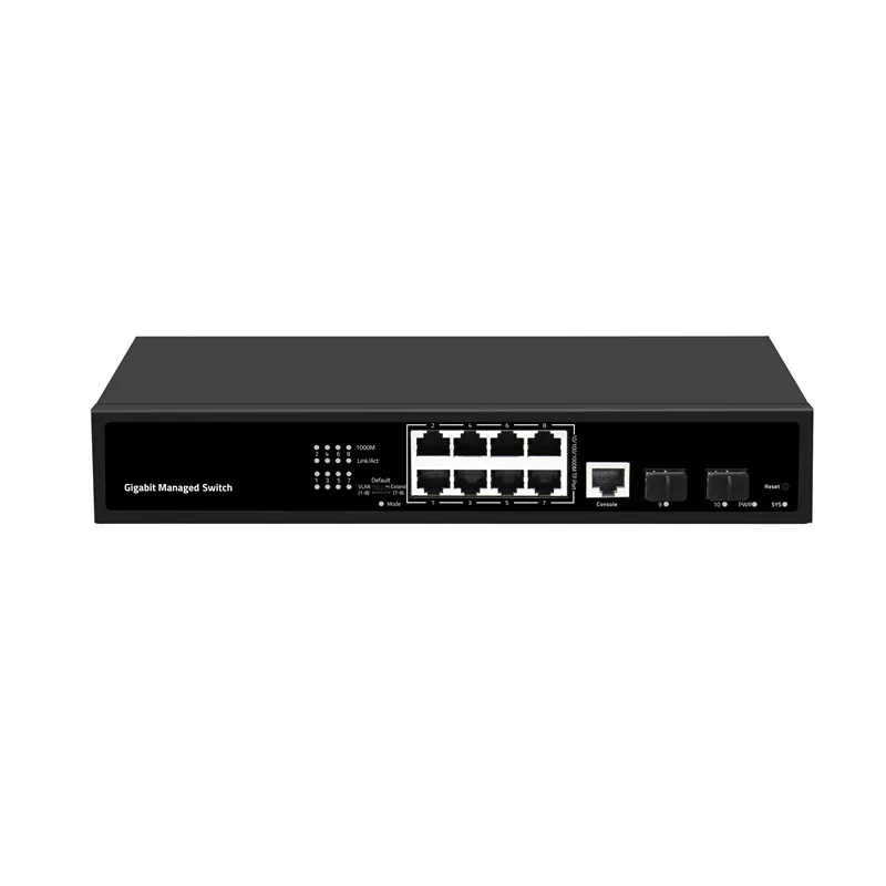10 порт Управляемый гигабитный интеллигентая (ый) коммутатор Ethernet