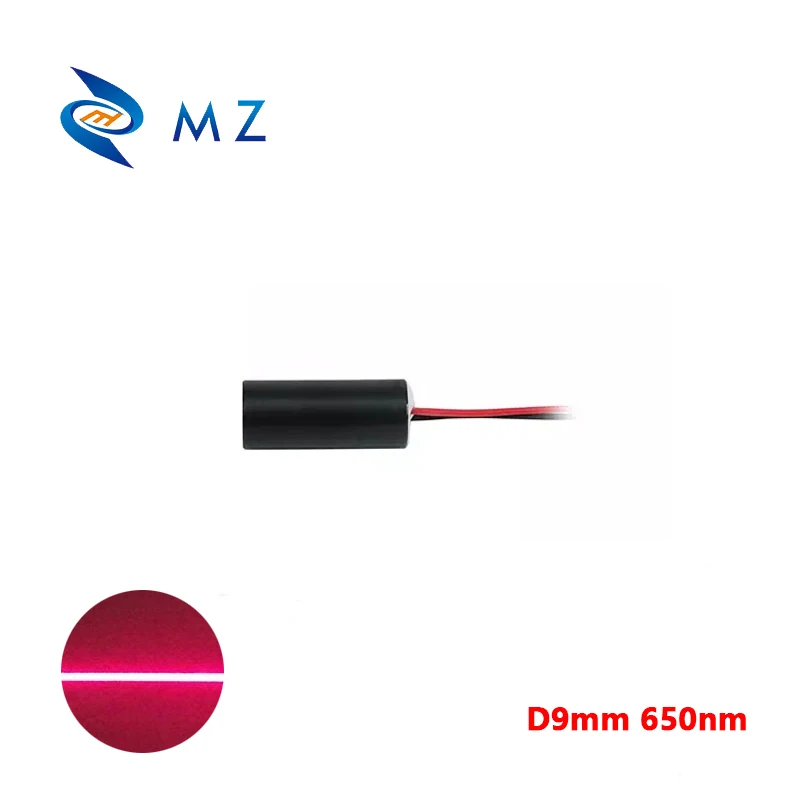 D9mm 650nm 5mW 60 Degree Red Line Laser Diode Module Industrial Grade APC Driver