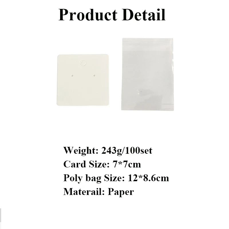 Custom Logo Printing Thank You 3D Jewelry Card Paper Earring Holder Packaging Personalized Card Display