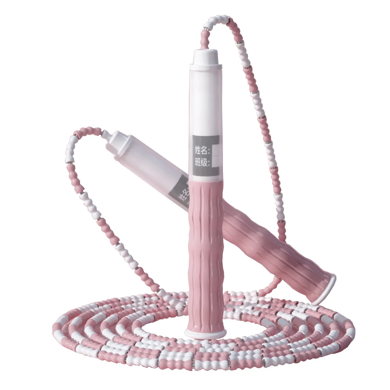 Morandi colors TPE signable bamboo soft beads weight loss fitness speed skipping jump rope for children and adult