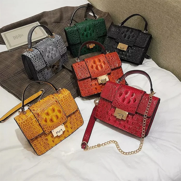 Крокодиловая искусственная кожа Недорогая модная дамская сумка через плечо роскошные кошельки маленькие сумочки для женщин на