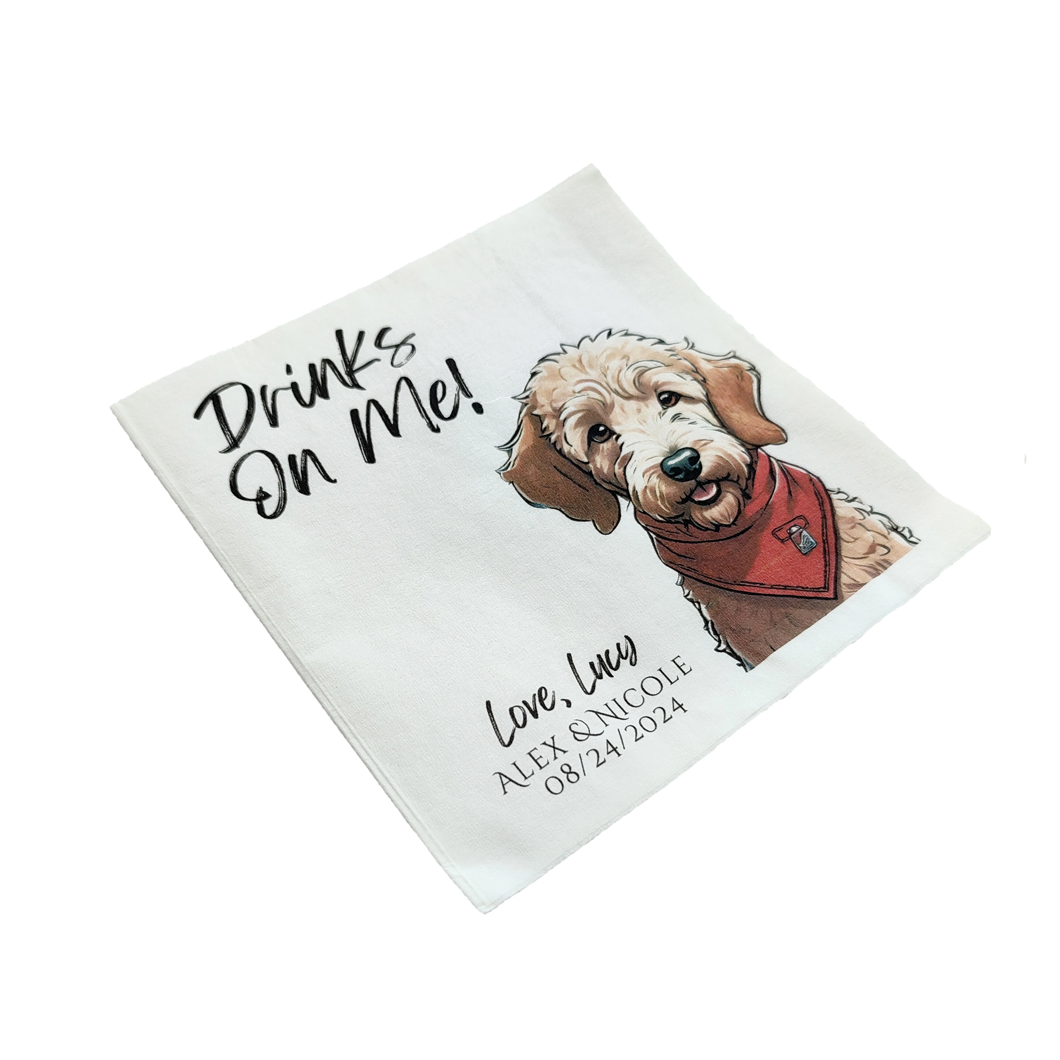 Factory manufacturers custom  restaurant party napkins custom printed white tissue paper napkins with your logo