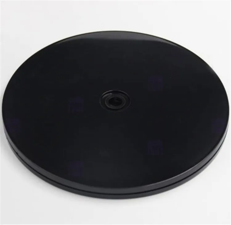 Black 8 inch Rotating turntables plastic lazy susan turntable