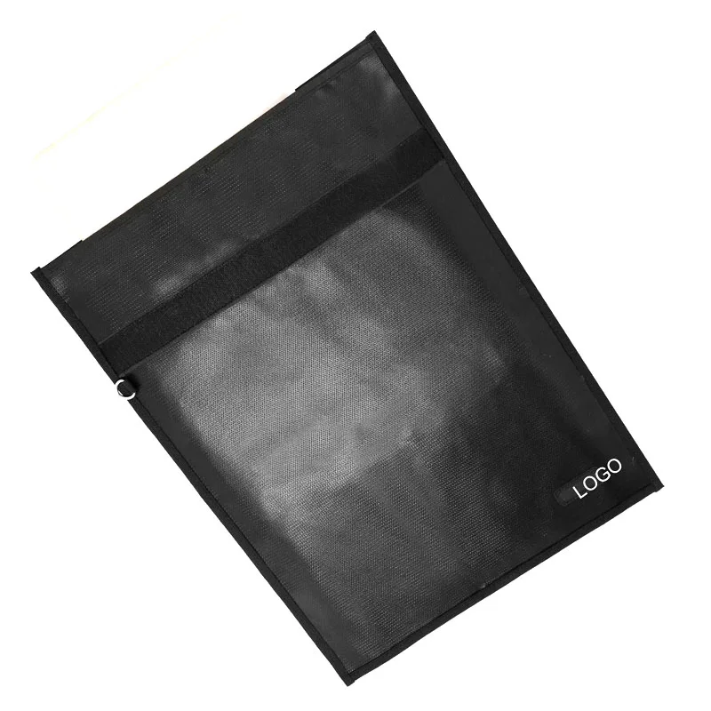 Extra Large Fireproof Waterproof Signal Blocking Bag Gps Rfid Shielding Blocking Fabric Faraday Bag For Laptops Tablets Car Keys