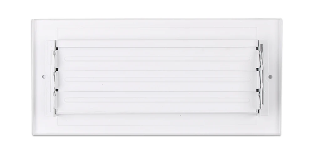 1SW 12*6 inch One Way Air Register Flat Stamped Blade Air Supply Diffuser Duct Cover for Ceiling Sidewall HVAC Air Systems