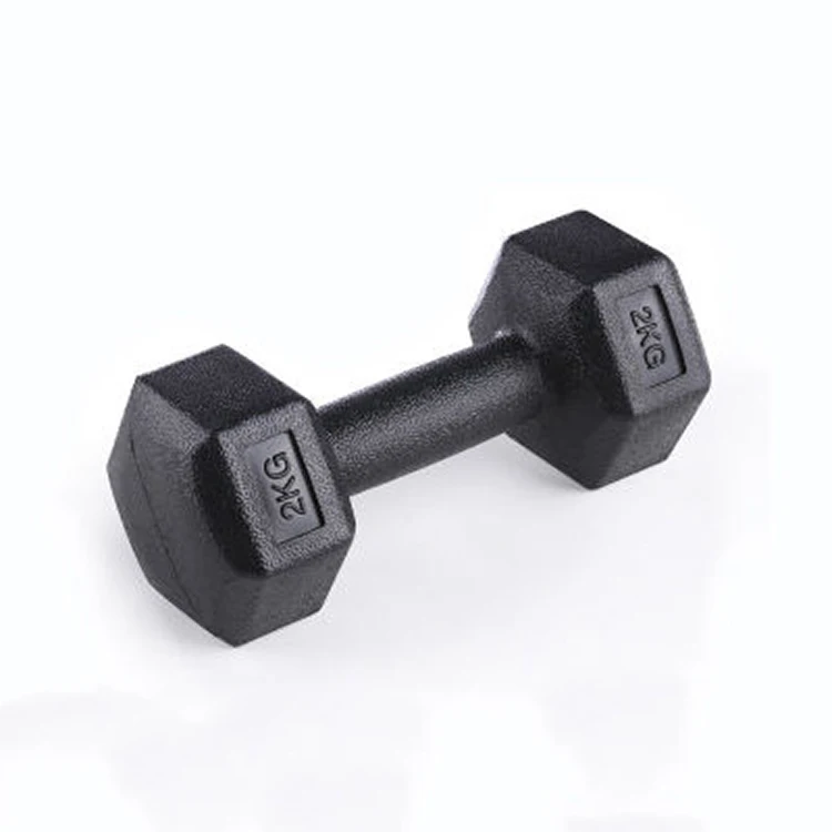 TOPTONS OEM Factory Wholesale Eco-friendly Hex Dumbbell cement cast iron Dumbbell Set