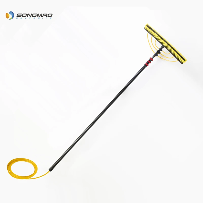 24ft aluminum telescopic window cleaning poles with brush
