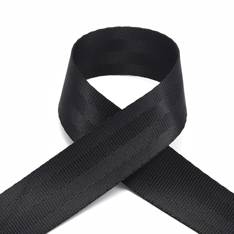 Wholesale Black High-strength Polyester Amusement Belt 2 3.8 4.8 7.5cm Car Child Seat Safety Belt