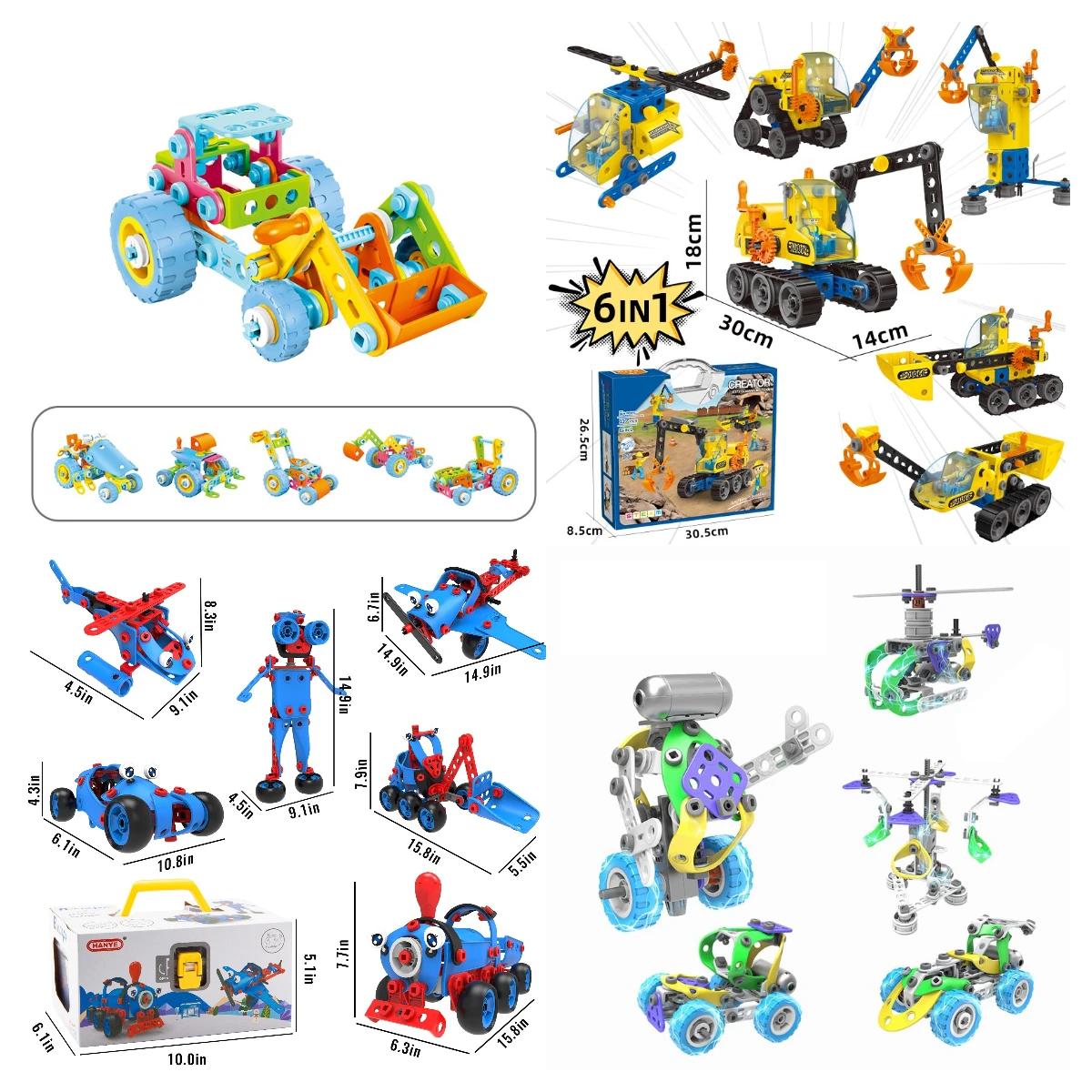 DIY construction building block toy for educational toy for kids education toys