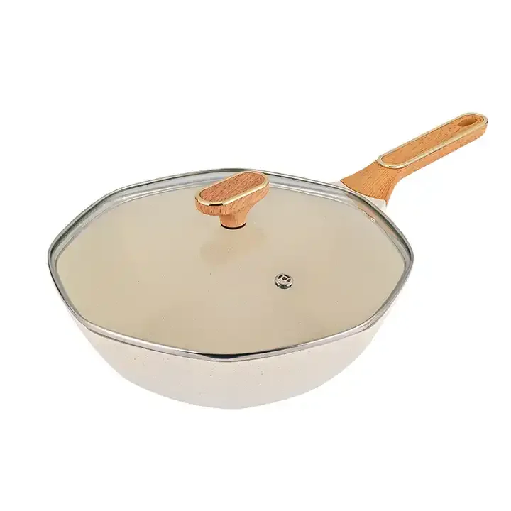 Best-selling Household Maifan Frying Medical Stone Non Stick Pan Cooking Pans Non-Stick