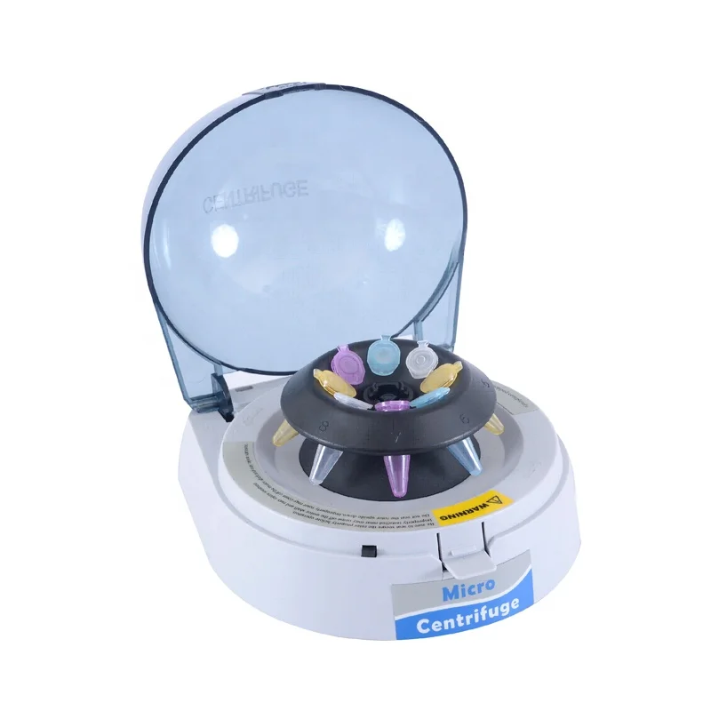 Mini Laboratory Micro Centrifuge Machine Palm Centrifuge Price For 2ml, 1.5ml, 0.5ml and 0.2ml Tubes