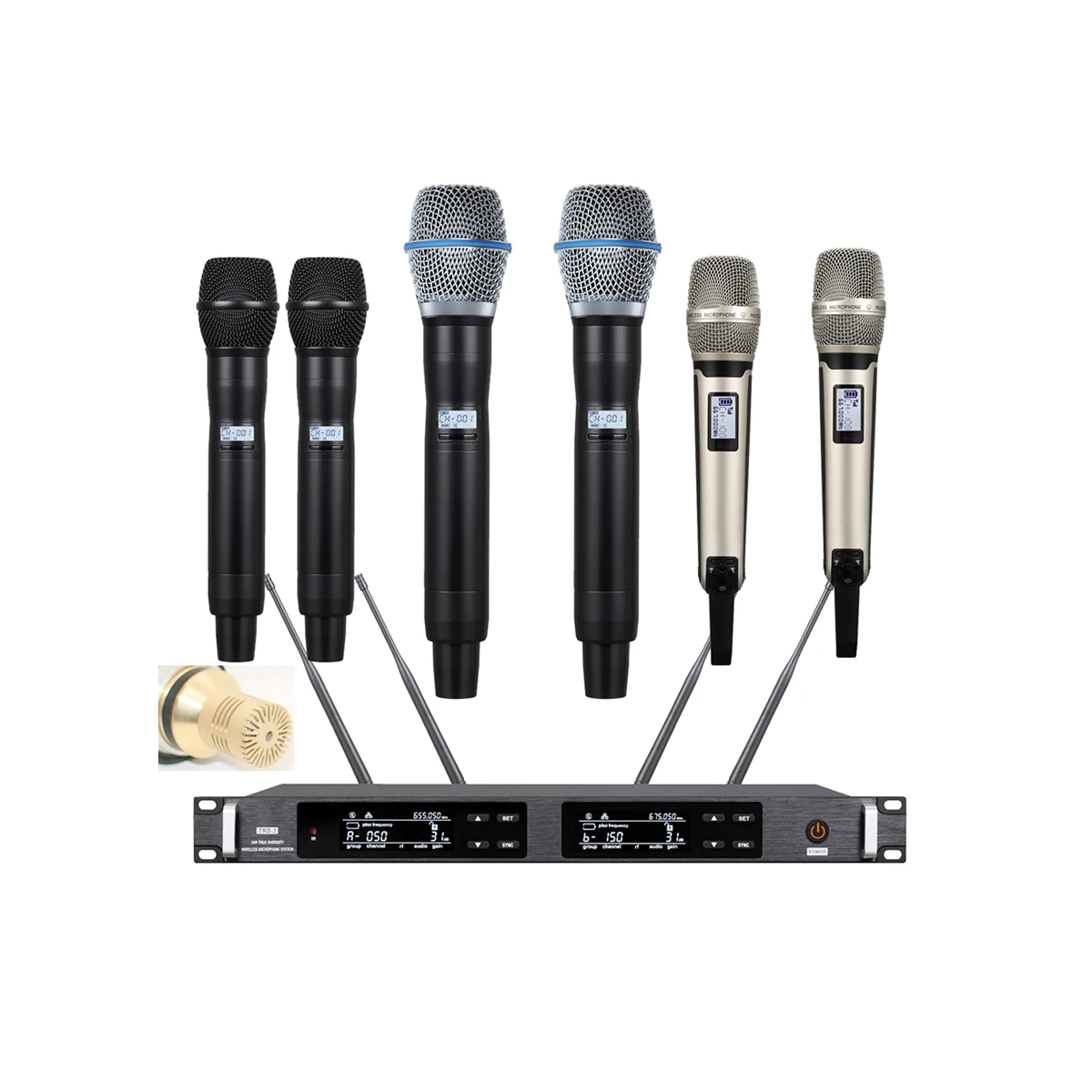 Advanced First-Class UHF Dual Channel ULXD24 Wireless Microphone System KSM8 KSM9 UR1 Cardioid Condenser Headworn Set
