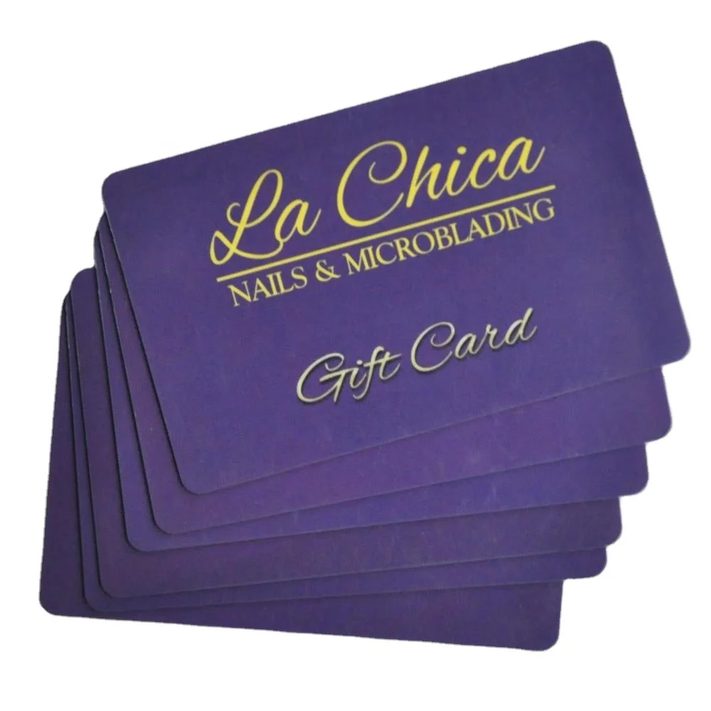 New PVC Plastic Surface Stamping  Gold Gift Card Of Magnetic Stripe