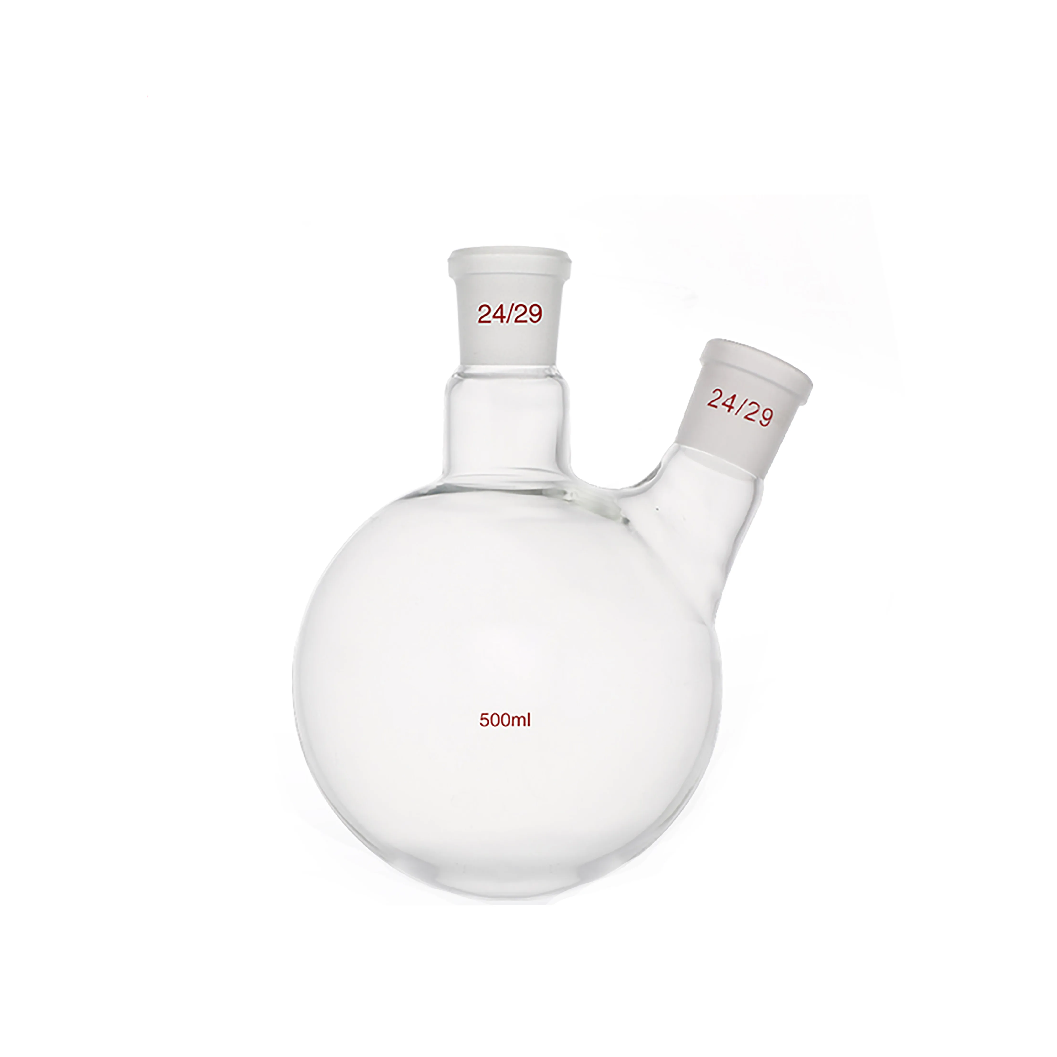 High quality lab standard mouth two neck round bottom flask