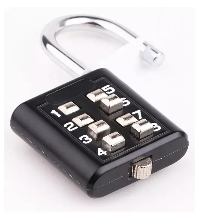 Zinc alloy 8 button password gym cabinet keyless lock code Combination Padlock