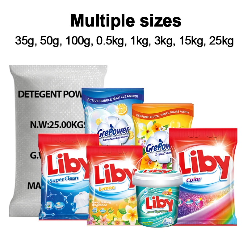 Liby Grepower High Quality Laundry Detergent Washing Powder Soap Powder multifunction detergente en polvo bulk washing powder