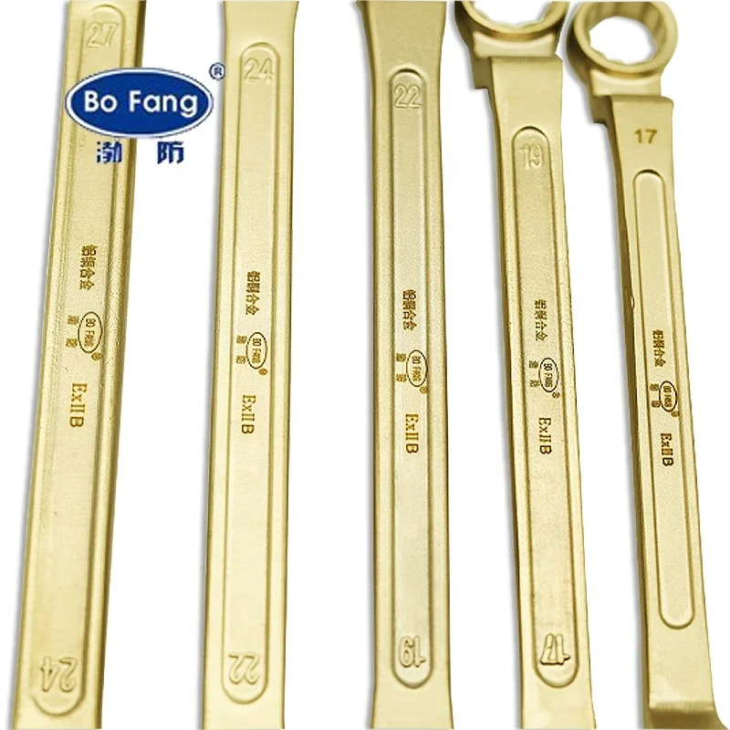 non sparking tools double box offset wench ring end double side spanner in beryllium copper aluminum bronze