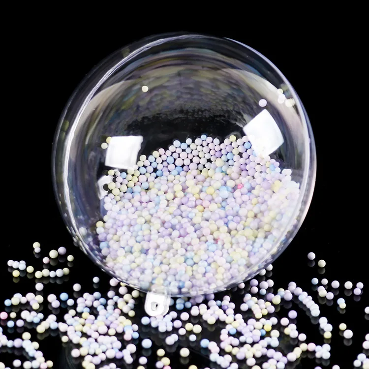 Factory wholesale 4cm-40cm round Christmas door decoration with openable hollow hanging transparent acrylic plastic ball