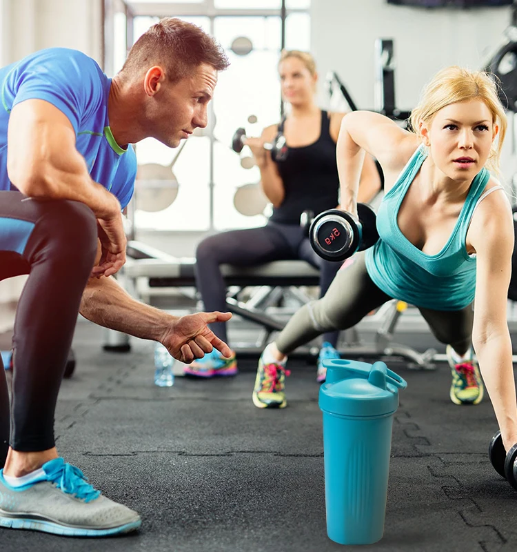 Wholesale Classic Loop Top Shaker Sports Water Bottle, Recycled Plastic BPA Free Gym Protein Shaker Bottle With Ball