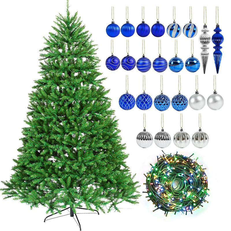 Popular Manufacturer tree christmas Wholesale Modern Pre Lit Flocked The Big Snow White Artificial Christmas Tree