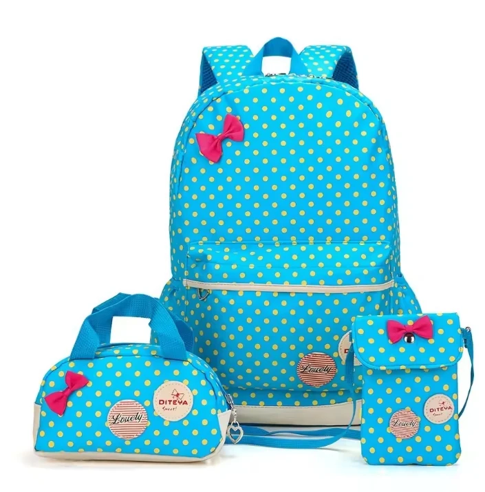 Luxury Unisex Kids Backpack Customized Fashion Mochila Waterproof Nylon School Bag Set with Cartoon Pattern for Boys Girls