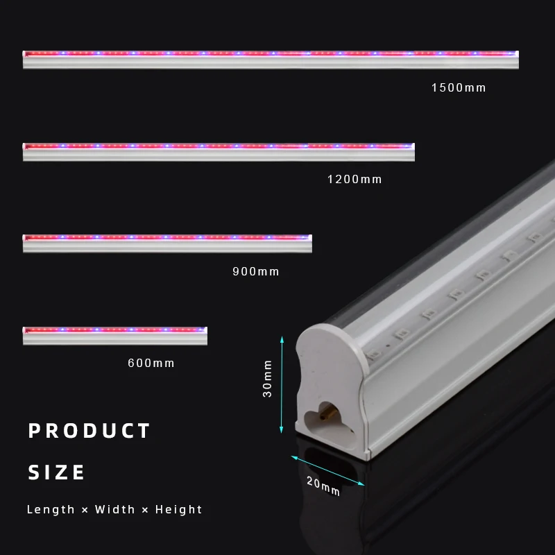 Wholesale future white T5 grow light fixture full spectrum 600 led grow strip lamp  indoor plants 3500k