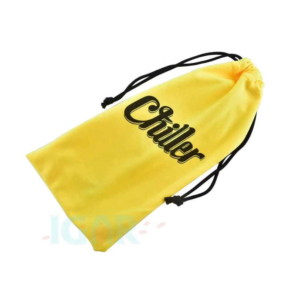 Microfiber Case Pouch Bag Glasses Sunglasses Case Soft Pouch with Eyeglass Cleaning Cloth Multi color drawstring closure