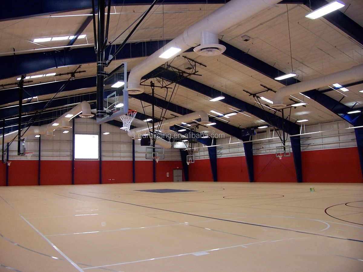 customized prefab light steel structures frame horse riding  hall building