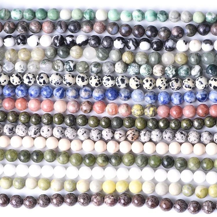 CC Real Natural  Agate Jasper Round gemstone Beads, natural stone beads for jewelry making