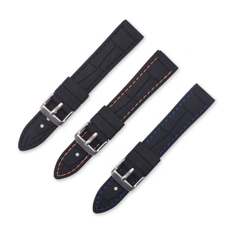 Smart Bracelet Silicone Watch Strap 20mm 22mm 24mm 26mm