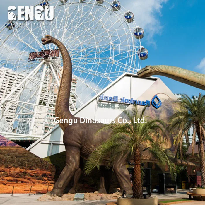 Animated theme park dinosaur