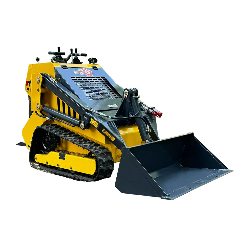 Upgradeable 3 Pumps and 3 Valves Track Model Small Skid Steer 380kg Skid Steer Loader for Sale