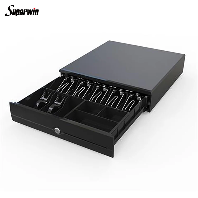 Cash Pos metal mini cash register drawer lock box Pos metal mini cash register drawer with 5 bill 4 coin tray