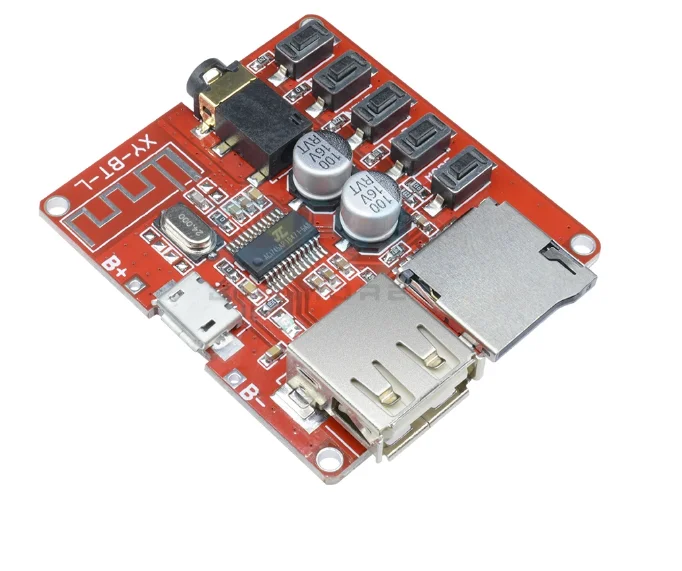 Mini Wireless MP3 Decoder Blue tooth BLE 4.1 Board Circuit Module Lossless Decoding Micro USB U Disk TF Card Interface 3.7v 5v
