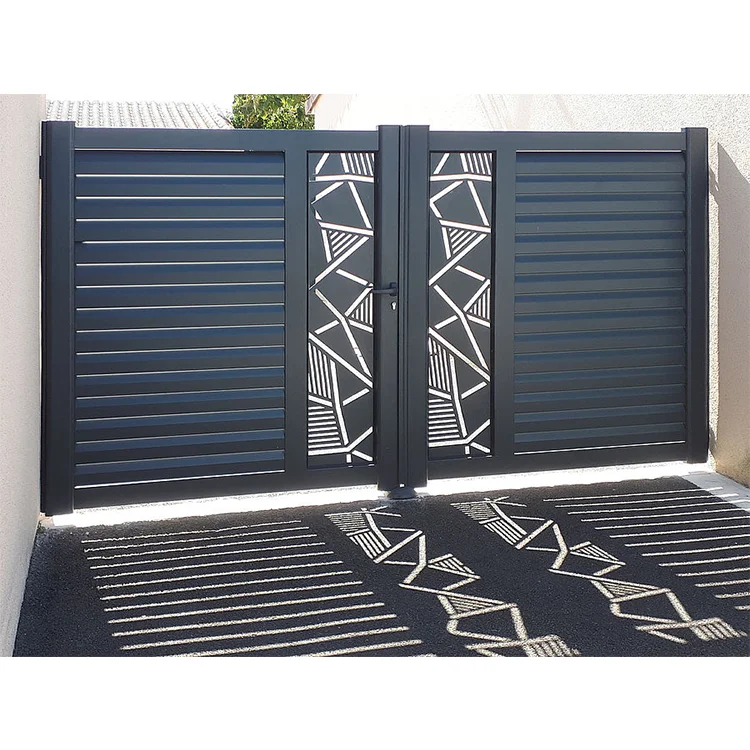 GUOYAO Luxury Front Gates Excellent Swing Metal for Home Aluminum Customized Powder Coating Aluminum Alloy Fence