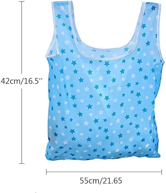 Custom Eco-friendly Carry Packaging Reusable Portable Polyester Tote Nylon Foldable Recycle Shopping Grocery Reusable Bag logo