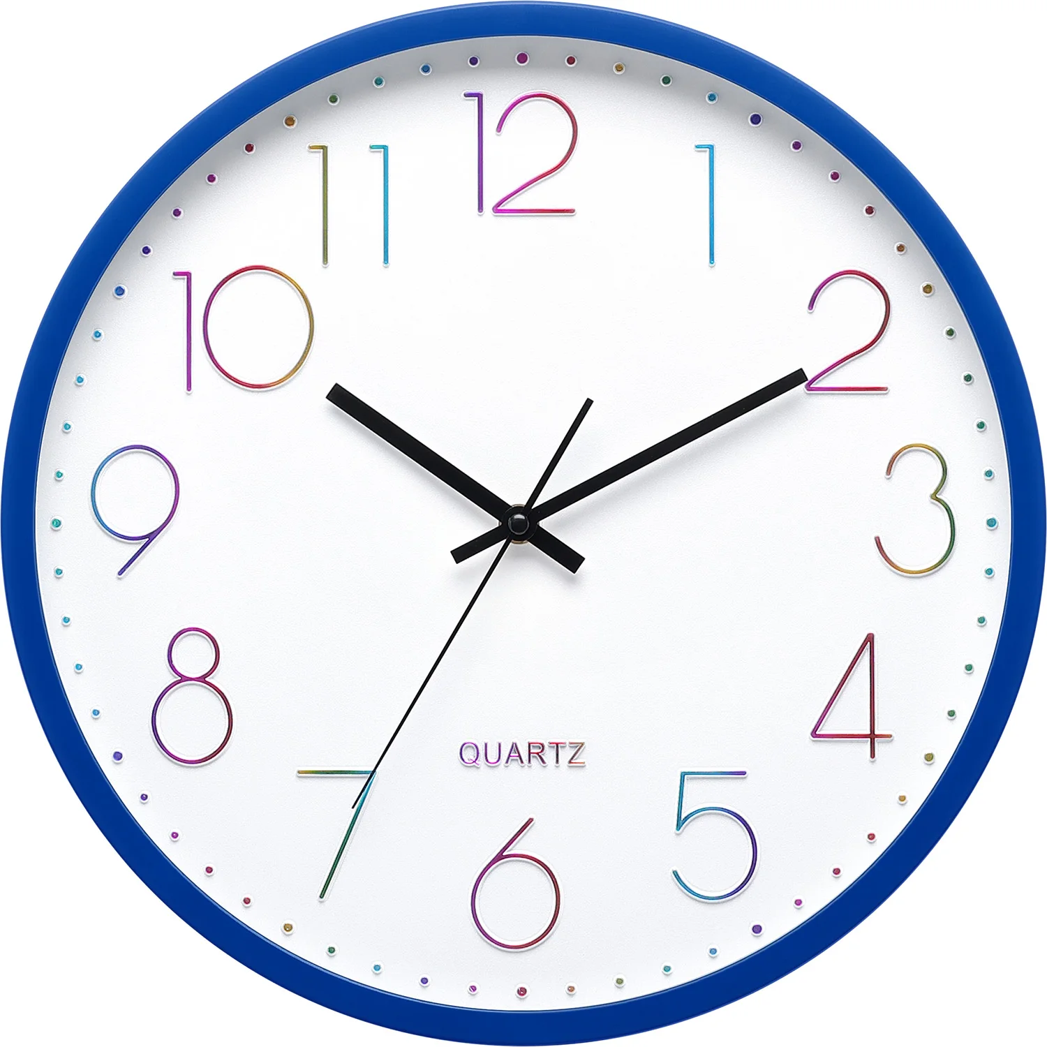 Custom 12inch 30cm clock wall clock  Fluorescent Circular Living Room   Wall Clock