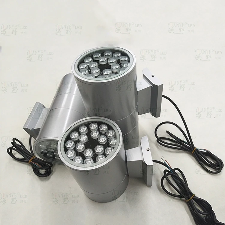 Outdoor Led Wall Light Aluminum Waterproof Square Wall Lamp IP65 Up Down Wall Light Garden Sconce