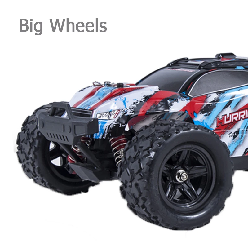 QS Hot Selling 2.4G Remote Control 4WD Climb Vehicle RC High Speed Big Wheel 2 Colors Off-Road Racing Car Toy For Children Gift