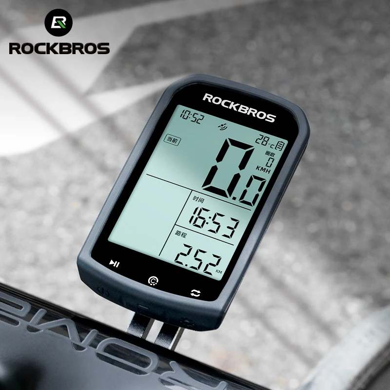 ROCKBROS велосипедный водонепроницаемый смарт-GPS беспроводной секундомер Спидометр компьютер